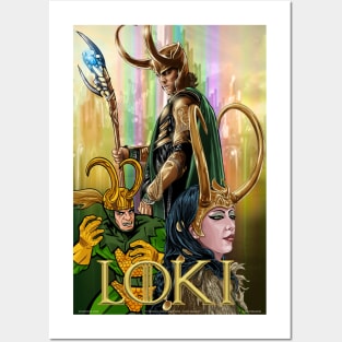 Loki Variants Illustration Posters and Art